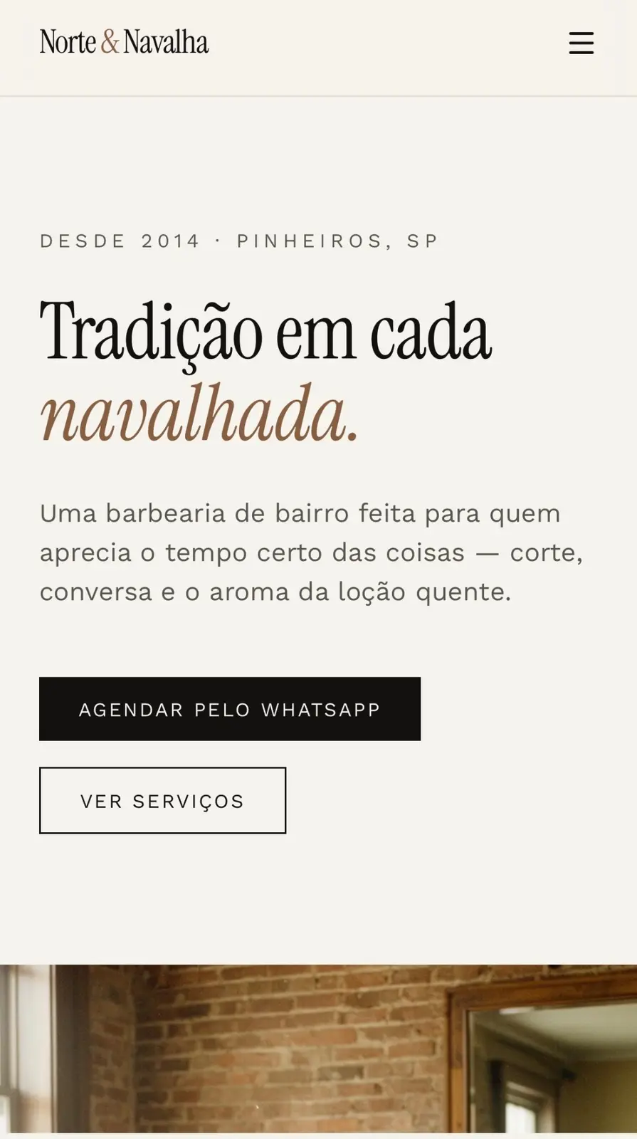Preview do modelo Norte & Navalha