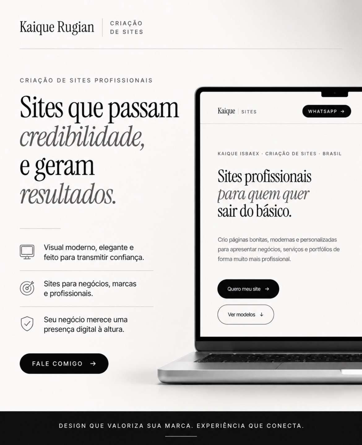 Sites que passam credibilidade e geram resultados
